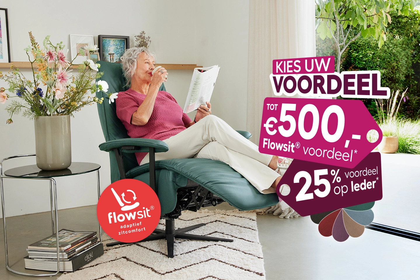 Relaxzetels en sta-op-zetels