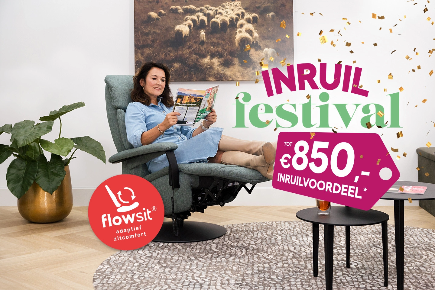 Relaxzetels en sta-op-zetels