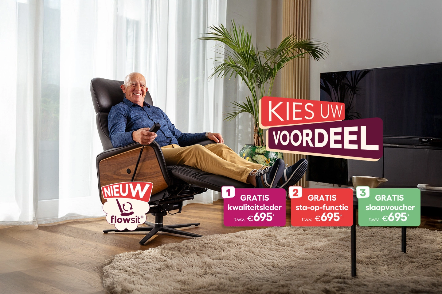 Sta-op-zetels en relaxzetels